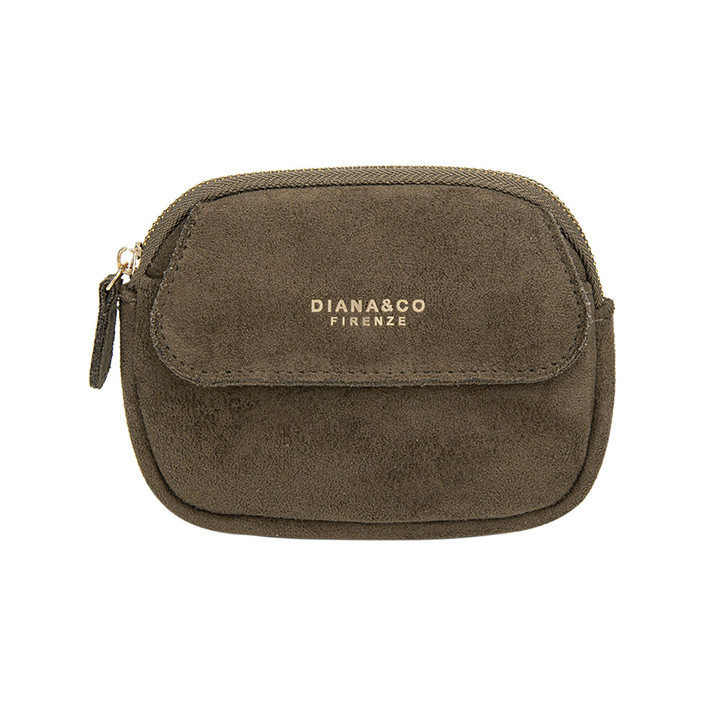 Portefeuille Diana & Co Firenze Noir en Daim