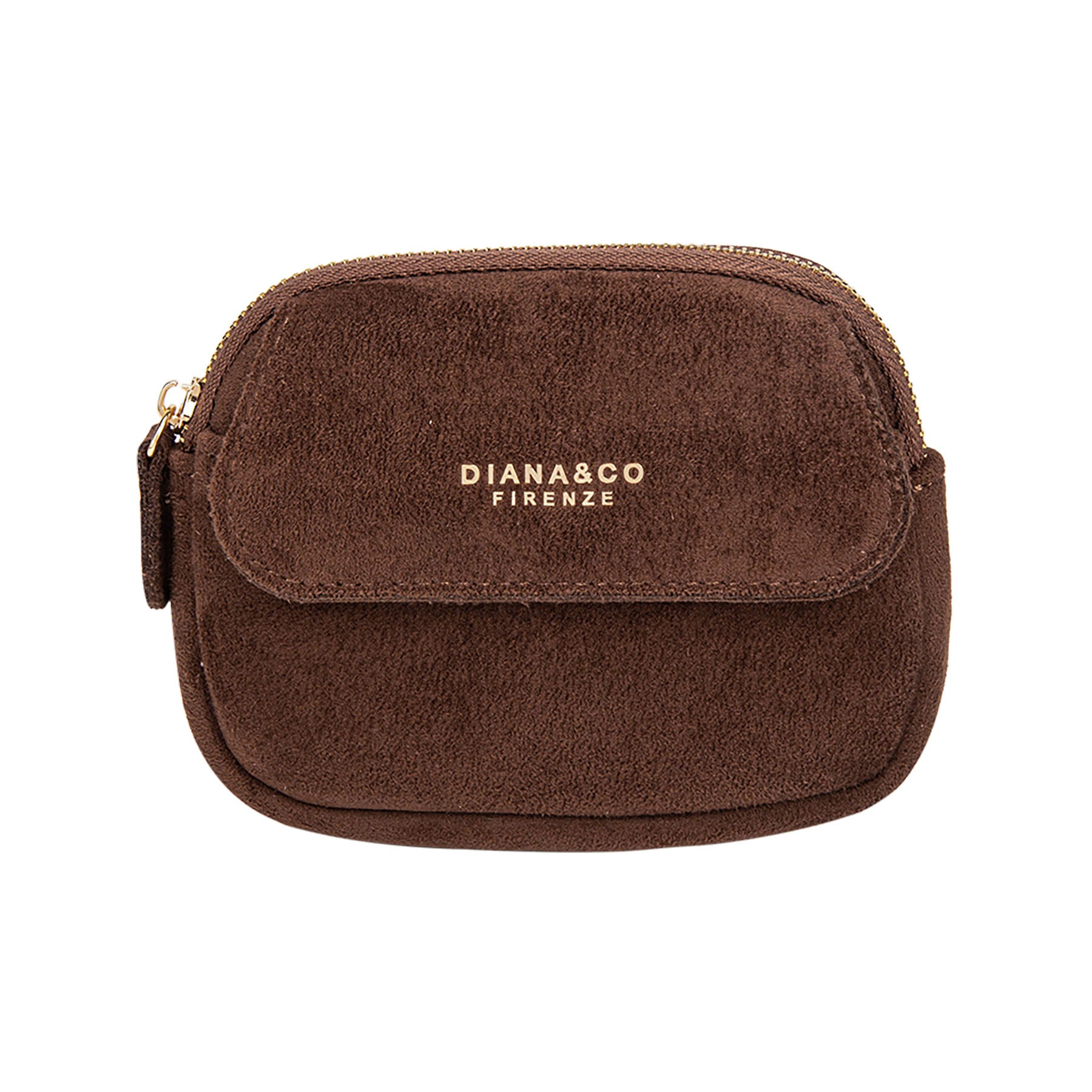 Portefeuille Diana & Co Firenze Noir en Daim