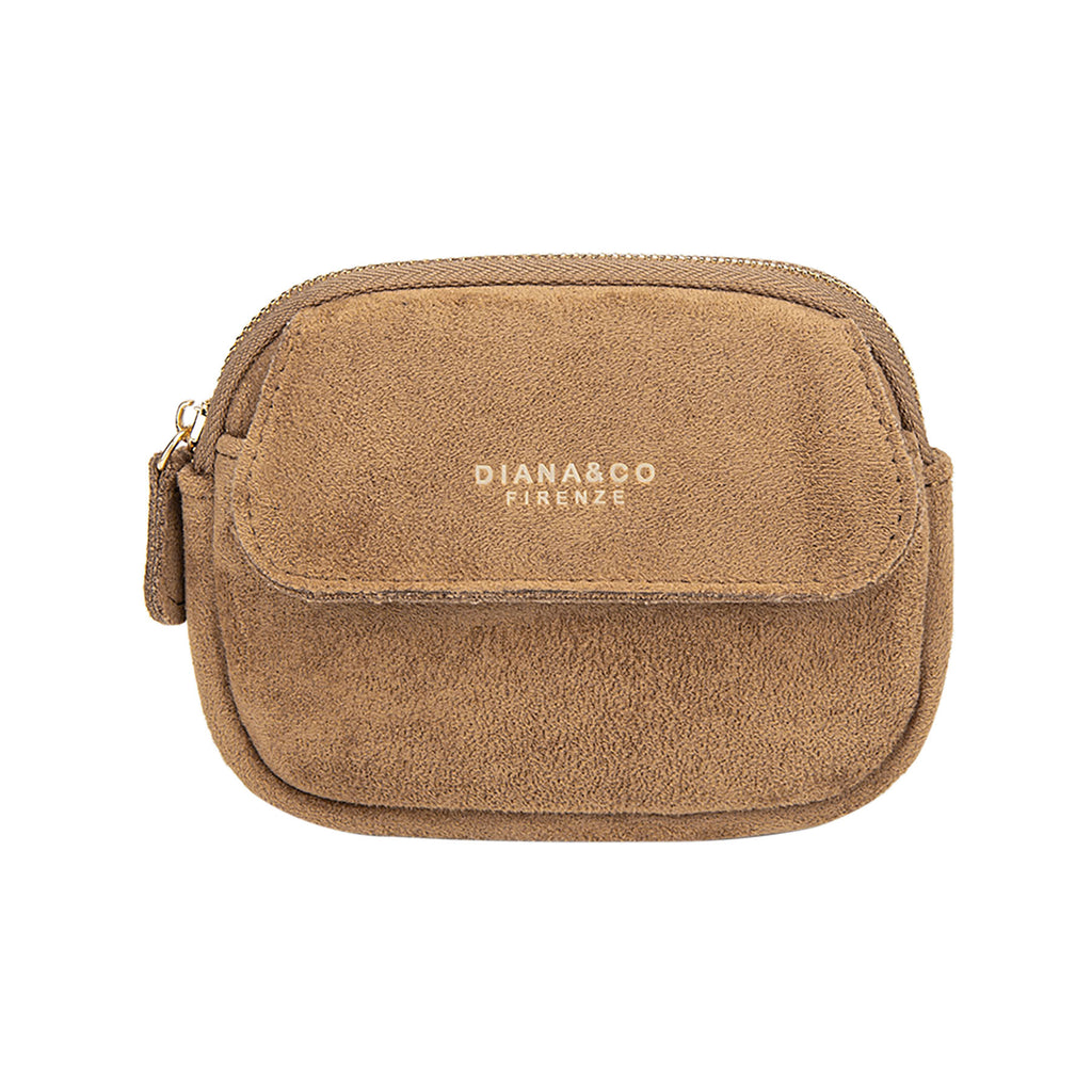Portefeuille Diana & Co Firenze Noir en Daim