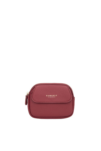Portefeuille Diana & Co Firenze Rouge en Cuir Écologique