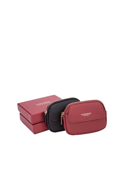 Portefeuille Diana & Co Firenze Rouge en Cuir Écologique
