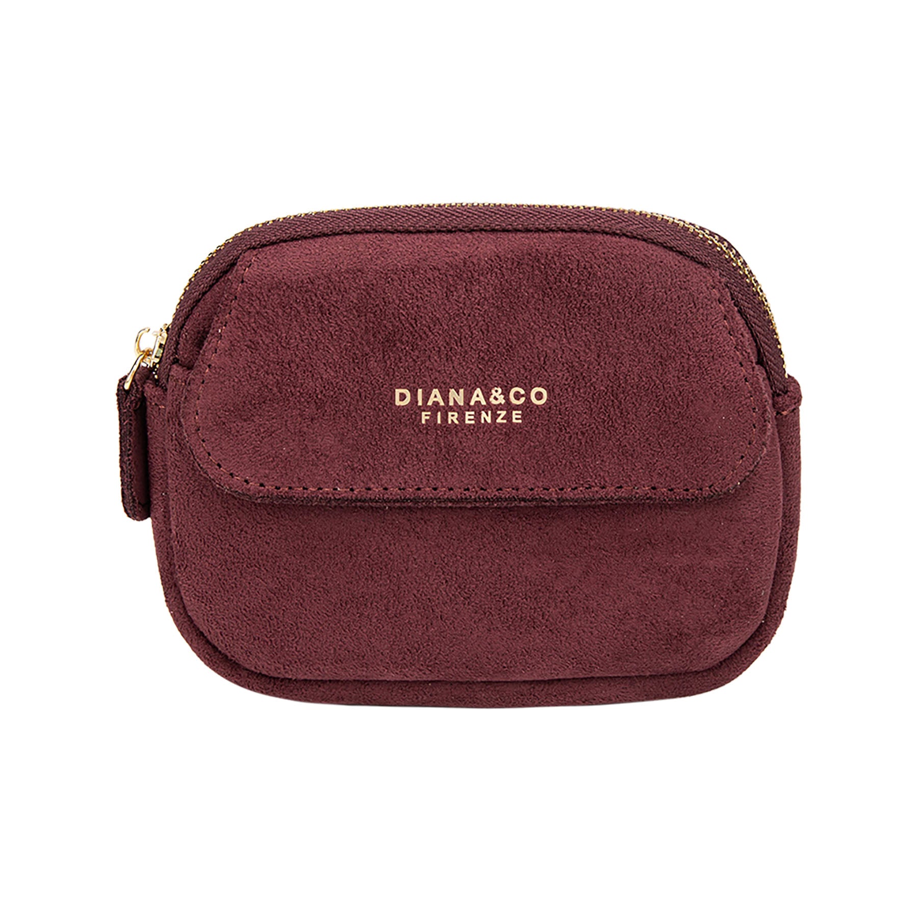 Portefeuille Diana & Co Firenze Noir en Daim