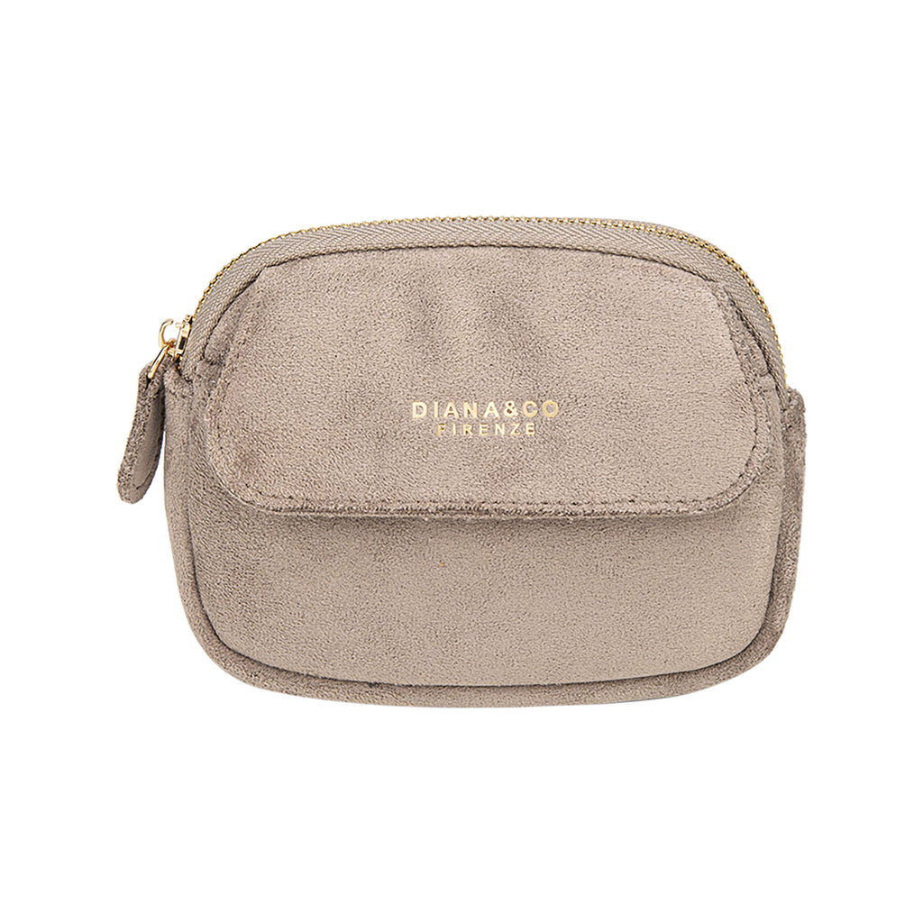 Portefeuille Diana & Co Firenze Noir en Daim